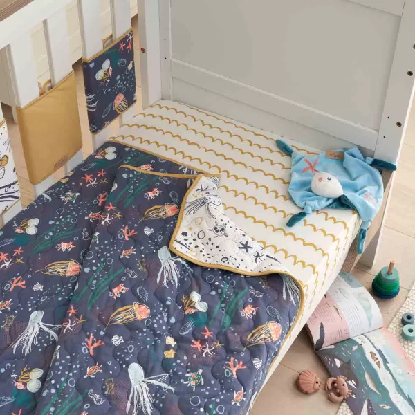 Image of Tutti Bambini Cot/Cot Bed Coverlet - Our Planet