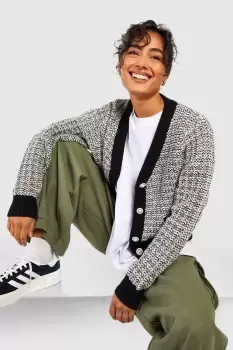 Image of Boucle Knitted Crop Cardigan