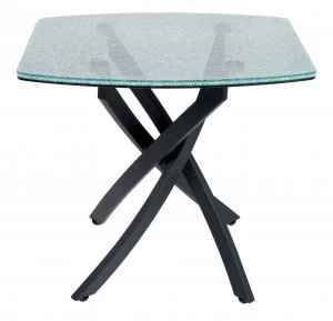 Image of Linea Crackle Lamp Table White