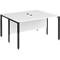 Image of Dams International Desk MB1412BKWH 1,400 x 1,200 x 725 mm