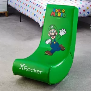 Image of X Rocker Luigi Nintendo Video Floor Rocker, Green