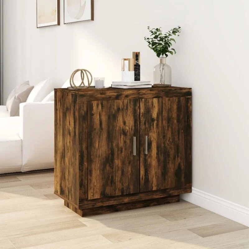 Image of VIDAXL Sideboard Smoked Oak 80x40x75cm Engineered Wood Vidaxl 8720286968581