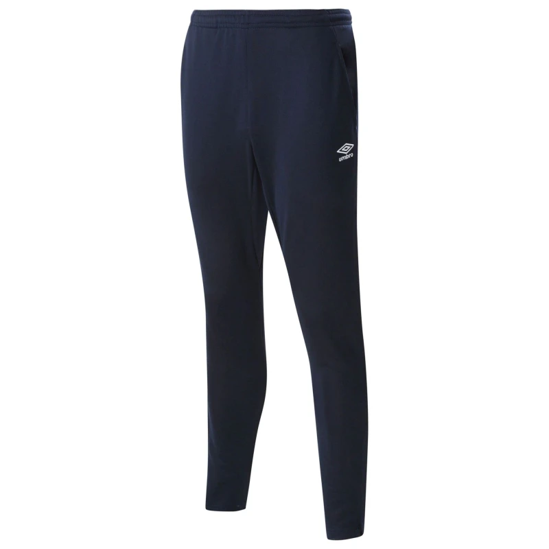Image of Umbro Umbro Men Tapered Jogging Bottoms in Navy Size: Small Navy S Male 5063425381814