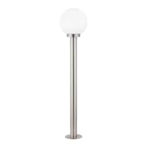 Image of Netlighting Nisia 1 Light Outdoor Bollard Stainless Steel IP44, E27