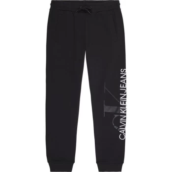 Image of Calvin Klein Jeans Vertical Logo Jogger Ladies - CK BLACK BEH