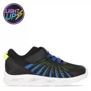 Image of Slazenger Light Up Logo Trainers - Black