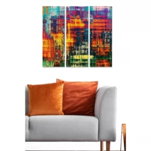 Image of MDF269679014 Multicolor Decorative MDF Painting (3 Pieces)