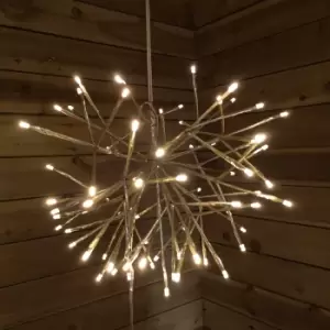 Image of Premier 40cm Indoor And Outdoor Matte Gold Sputnik With 80 Warm White LEDs