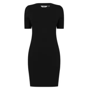 Image of Firetrap Heavy Ribbed Bodycon Mini Dress - Black