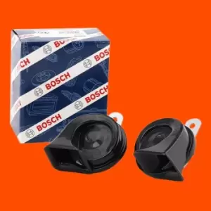 Image of Bosch Horn 9 320 335 007 PEUGEOT,CITROEN,307 CC (3B),307 SW (3H),307 (3A/C),308 SW I (4E_, 4H_),5008 (0U_, 0E_),308 I Schragheck (4A_, 4C_)