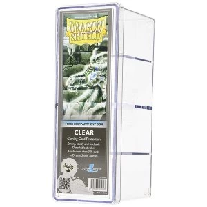 Image of Dragon Shield Storage Box With 4 compartments - Clear