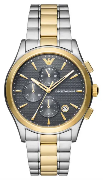 Image of Emporio Armani AR11527 Mens Grey Chronograph Dial Two- Watch