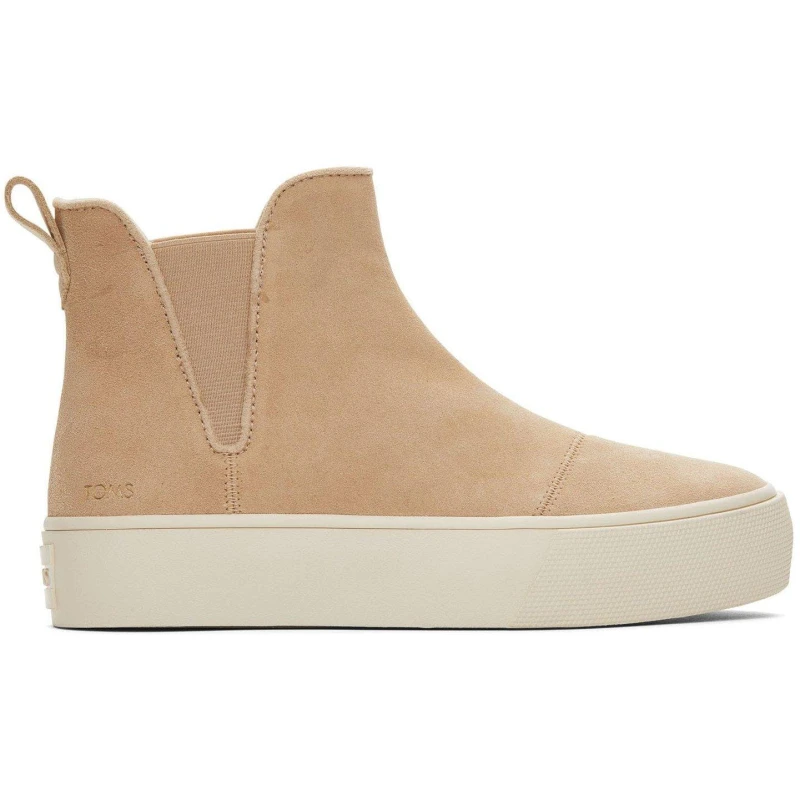 Image of Toms Fenix Platform Chelsea Boots Natural female UK 3