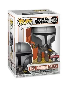 Image of Pop! Pop Star Wars:Mandalorian-Mando Flying W/Blaster