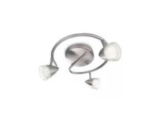 Image of Philips MyLiving Maple Plate/Spiral LED Spotlight - Matt Chrome - 532191716