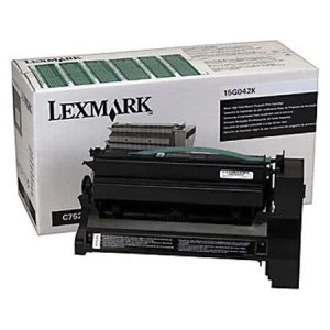 Image of Lexmark 15G042K Black Laser Toner Ink Cartridge