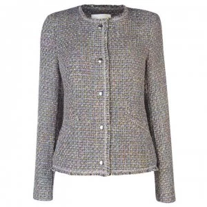 Image of Oui Tweed Blazer - 0335 Pink Blue