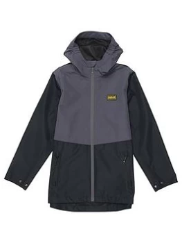 Image of Barbour International Boys Lowland Showerproof Jacket - Black, Size Age: 8-9 Years