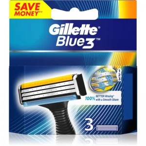 Image of Gillette Blue3 Replacement Blades 3 pc
