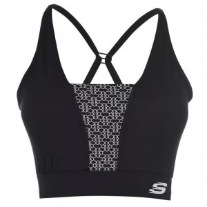 Image of Skechers Geo Sports Bra - Black