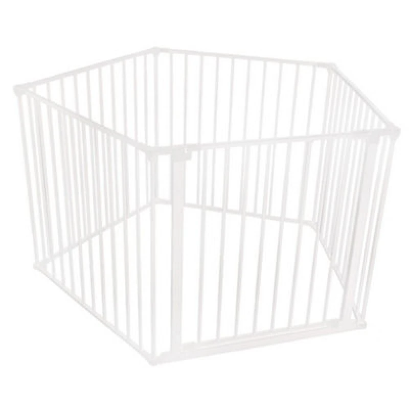 Image of Safetots Premium Multi Panel Play Den, Pentagon, 5 X 72Cm, White, 70Cm High