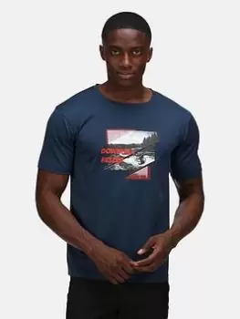 Image of Regatta Fingal Slogan, Navy Size M Men