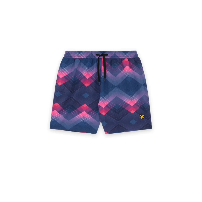 Image of Chevron swim shorts Lyle & Scott Bleu Male S