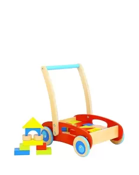 Image of Tooky Toy Wooden Baby Walker