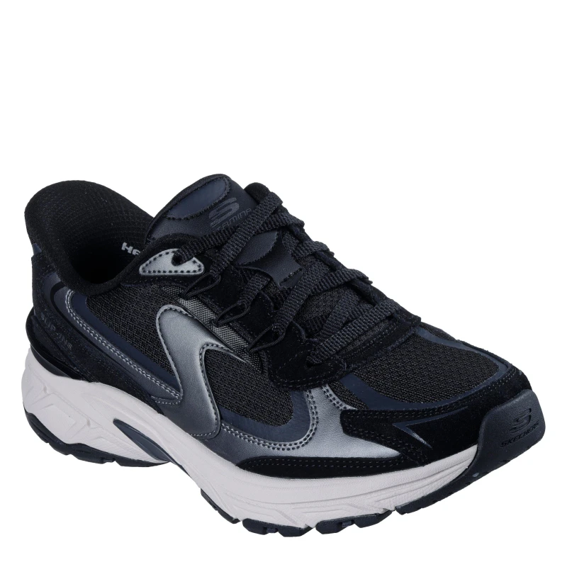 Image of Skechers Slip-ins: Stamina Sport Retro Ladies Trainers Black female 4 (37)