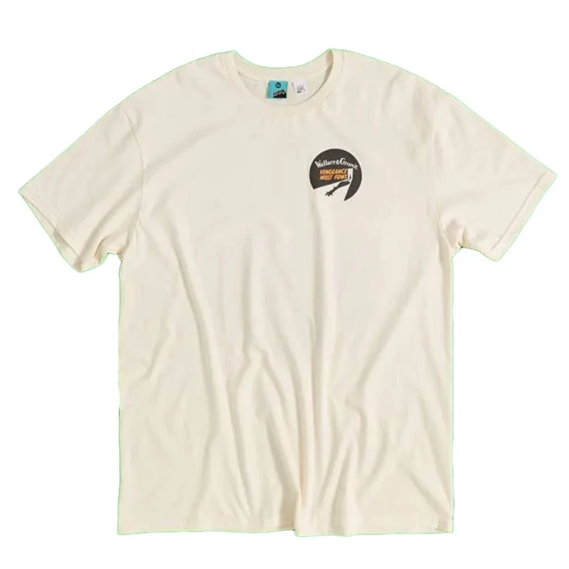 Image of Wallace & Gromit Mens Vengeance Most Fowl Feathers McGraw Line Up T-Shirt in Natural Size: Small Natural Male S