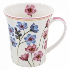 Image of pretty floral mug forget me not