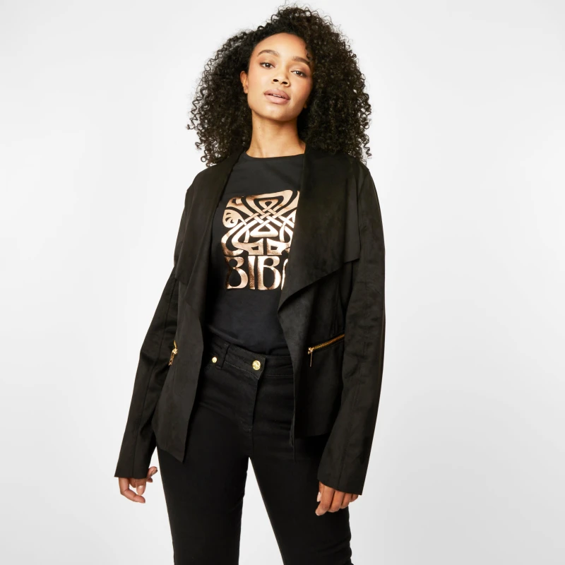 Image of Biba BIBA Waterfall Zip Jacket - Black 6