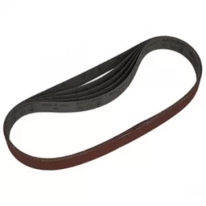 Image of Sealey SB0021 Sanding Belt 25 x 762mm 80Grit Pack of 5