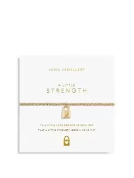 Image of Joma Jewellery GOLD A LITTLE STRENGTH BRACELET, Gold, Women