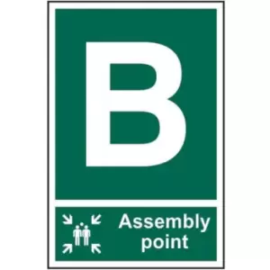 Image of Fire Assembly Point B Self Adhesive Sign - 200 x 300mm