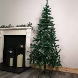 Image of 6ft (180cm) 450 Tip Green pvc Christmas Tree with Metal Base
