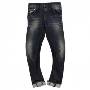 Image of G Star Raw Arc Loose Tapered Ladies Jeans - vintage aged