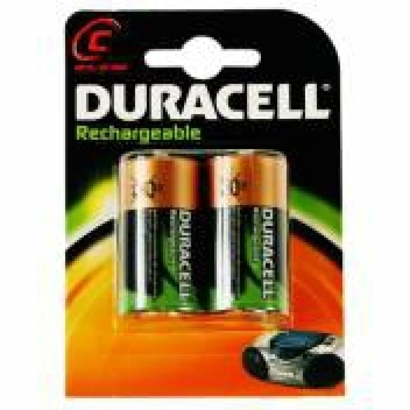 Image of Duracell Rechargeable C Size 2 Pack Rechargeable battery Nickel-Metal