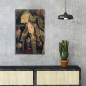 Image of FAMOUSART-080 Multicolor Decorative Canvas Painting