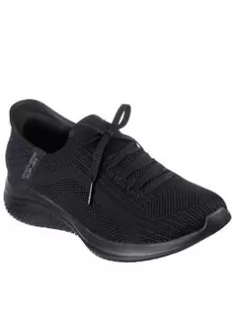 Image of Skechers Ultra Flex 3.0 Brilliant Path Fixed Lace Slip-ins - Black, Size 8, Women
