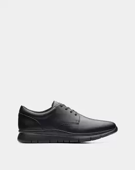 Image of Clarks LT Tie Formal Shoe Black