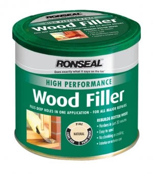 Image of Ronseal High Performance Wood Filler Natural 550g