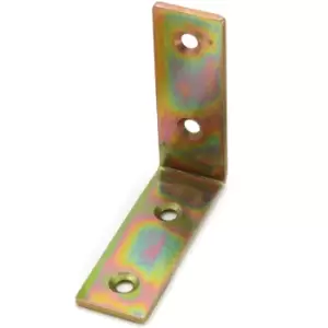 Image of Steel from Corner l Shape Brace Angle Bracket - Size 50 x 50 x 17mm - Pack of 2