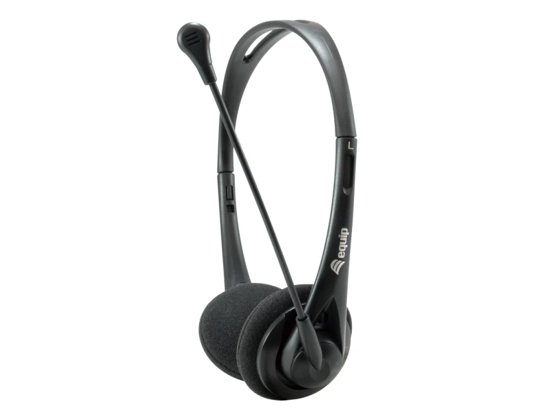 Image of Equip Chat Headset Wired Head-band Calls/Music Black