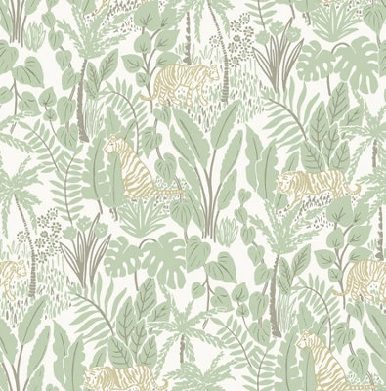 Image of Nuwallpaper Nus4483 Maynard Peel & Stick Wallpaper, Green