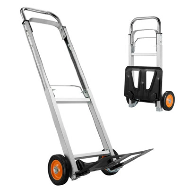 Image of VonHaus Folding Industrial Hand Trolley Silver