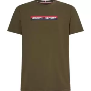 Image of Tommy Sport Box Tape T Shirt - Green