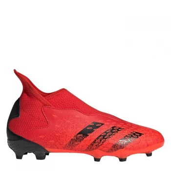 Image of adidas Predator Freak .3 Laceless Childrens FG Football Boots - Red/SolarRed