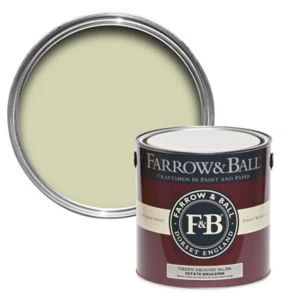 Image of Farrow & Ball Estate Green Ground No. 206 Matt Emulsion Paint, 2.5L