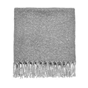 Image of Fable Alisia/Simone Woven Throw, Oxford Grey